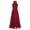 Burgundy, variant on Eandarui Kids Halter Long Chiffon Flower Girl Dress for Teen Girls Pageant Party Gowns A Line Junior Mint Green 6