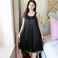 thumbnail image 2 of Puntoco Plus Size Nightdress Clearance,Women's Nightdress Lingerie Sleepwear Pajamas Black, 2 of 9