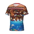 thumbnail image 5 of Qekee Animals On Noah's Ark2 Classic Fit T-Shirt Men's Shirt Men's Tight Short Sleeves for Exercise, Running, Mountaineering - Animals On Noah's Ark2, 5 of 9