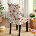 thumbnail image 5 of TSOVTHRID Mushroom Leaf Plant Print Rectangle Tablecloth Chair Cover Set Table Covers 55x82 Inches Table Cloth 6 Pieces Chair Cover for Kitchen Dining Room Decorative, 5 of 6