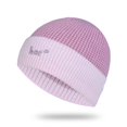 thumbnail image 2 of Ljudmp Womens Mens Color Block Ribbed Knit Beanie Stretch Brimless Hat Winter Thick Casual Windproof Daily Knit Skull Cap Pink, 2 of 5