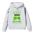 thumbnail image 7 of IWRICH Kids 100 Days of School Hoodies Long Sleeve Lined Hooded Sweatshirts Cute Tops,Size 2-14 Years White 130, 7 of 7