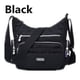 thumbnail image 1 of Bolso bandolera ultraligero impermeable de nylon para mujer bolso bandolera (negro) Afortunado Sencillez, 1 of 4