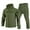 Green, variant on Mens Tactical Suits 2 Piece Outdoor Training Hiking Workwear Suits for Men Full Zip Long Sleeve Hoodie and Waterproof Pants