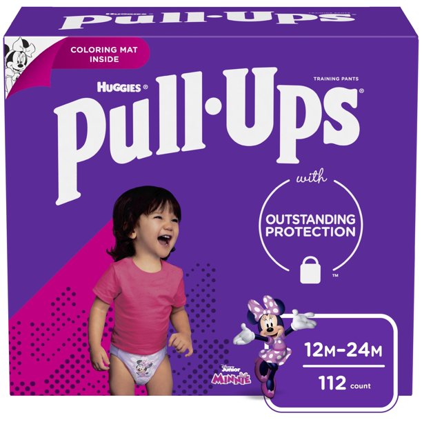 Pull Ups Girls Potty Training Pants Size 3 12 24m 112 Ct Walmart Com Walmart Com