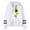 White, variant on Womens Hoodies Casual Long Sleeve Drawstring Waffle Pullover Tops Loose Hooded Sweatshirt with Pocket Green M