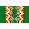 thumbnail image 1 of IBA Indianbeautifulart Green Aztec Geometric Printed Ribbon Trim 9 Yards Velvet Fabric Laces For Crafts Sewing Accessories 2 Inches, 1 of 2