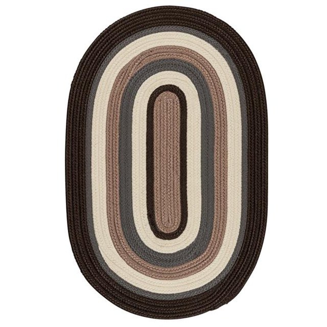 Colonial Mills BN19R108X108 9 ft. Brooklyn Traditional Round Rug, Brownstone