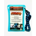 thumbnail image 2 of Waterproof Phone Pouch w/Long Lanyard | IPX8 Adventure Grade Cellphone Dry Bag Case, Fits iPhone 15 Pro Max,14 Pro Max, 13 Pro Max, XS, XR, Galaxy S21, for Snorkeling, Kayaking, Cruise Blue, 2 of 5
