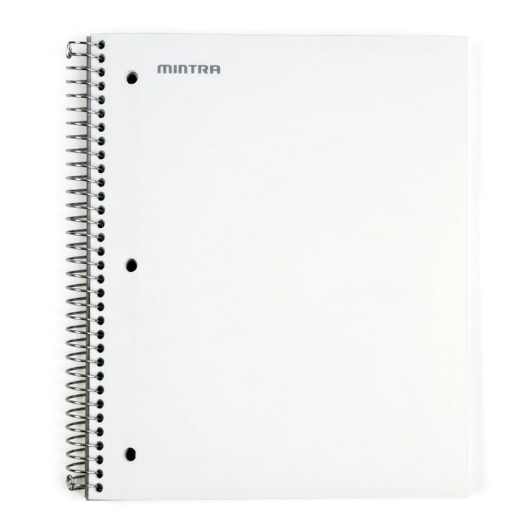 Unruled Notebook (3 Pack): Environmentally Sustainable, Designed by College Students for Visual Notetaking, 60 Unlined Perforated Sheets, 8 x 10.5