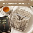thumbnail image 7 of FOR U DESIGNS Eagle Mountain Print Bible Case Quilted Bible Carrying Case Washable Bible Carrier Tote Bag with Zipper Pocket Book Cover Christian Bible Accessories, 7 of 7