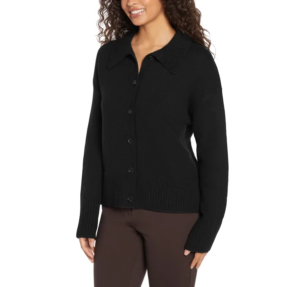 Banana Republic Women's Polo Cardigan M Black