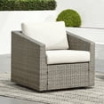 thumbnail image 6 of CHITA 5-Piece Wicker Patio Furniture Set, Gray / Cream, 6 of 16