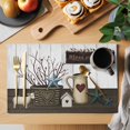 thumbnail image 2 of Texas Stars Vintage Placemats Set of 8, Bless OurHome Pots Country Wooden Plank Placemats for Dining Table, Place Mats for Kitchen Tabletop, Waterproof Wipeable Dining Table Mats Set, 2 of 9