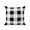 Black, variant on Outdoor Pillows Waterproof, Aqua Plaid Bedding Throw Pillows with Insert for Couch Sofa Bed, Spring Summer Farmhouse Buffalo Checkered 16x16 Inch Pillowcases Decorative Camping Patio Pillow Set of 1
