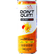 Don't Quit Clean Energy Plus Hydration Mighty Orange Mango 12oz