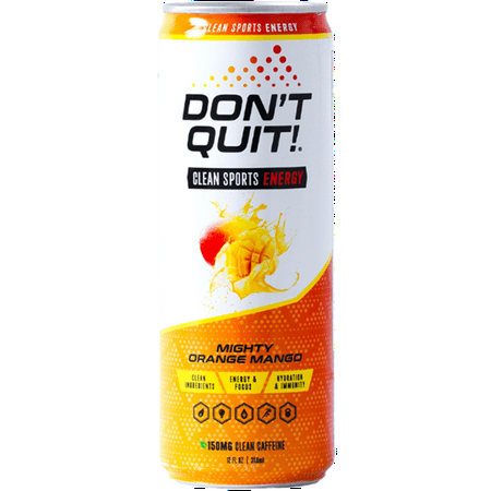 Don't Quit Clean Energy Plus Hydration Mighty Orange Mango 12oz