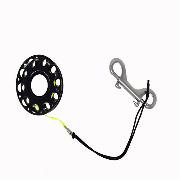 Scuba Choice White Lite Diving Finger Spool Reel, 15m
