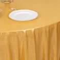 thumbnail image 6 of BalsaCircle 120 in Gold Sequin Dots Polyester Round Tablecloth Wedding Party Events Reception Decorations Supplies, 6 of 6