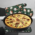 thumbnail image 7 of Gaeub Festive Forest Friends Print Oven Mitts and Pot Holders Sets of 2,Heat Resistant Pad,Cooking Gloves, for Baking BBQ Home Decor, 7 of 7