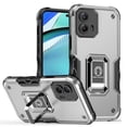 thumbnail image 3 of For Motorola Moto G Power 5g 2024 OPTIMUM Magnetic Ring Stand Hybrid Case Cover - Silver, 3 of 3