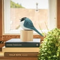 thumbnail image 2 of Bird Figurine, Hand Carved Birds Wood Décor, Art Animal Wooden Sculpted Bird with Wood Block, Vivid Bird Statue for Gift Home Table Ornament Decor (Yellow Bird), 2 of 9