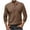 Khaki, variant on LYXSSBYX Mens Shirts Long Sleeve Men Casual Fashion Solid V-Neck Long Sleeve Pullover Breathable Shirt Blouse Tops
