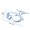 thumbnail image 3 of HD Vision Swim Goggles, Anti-Fog Design, Large Frame + Secure Straps, Unisex Style, for Adults/Youth, Clear Lenses, Durable Plastic, Competitive/Sports Training, Water Sports Gear|Plastic,B, 3 of 9