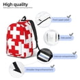 thumbnail image 4 of Naloa Red Cross 1 Canvas Backpack for Men Women Rucksack Casual Travel Daypack College Tote Satchel Bookbag for Teens-Small, 4 of 7