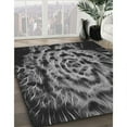 thumbnail image 2 of Ahgly Company Indoor Square Patterned Charcoal Black Area Rugs, 8' Square, 2 of 6