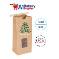 thumbnail image 4 of Bakery Bags Paper Bags Tin Tie Tab Lock Bags Bags Cookie Bags, Coffee Bags Tin Tie Bags (1 LB 50 Pack Kraft with Square Window), 4 of 4
