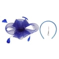 thumbnail image 3 of Elegant Hair Clip For Women Stretch Mesh Hair Accessory With Feathers Perfect For Cocktail Parties Tea Dinners And, 3 of 4