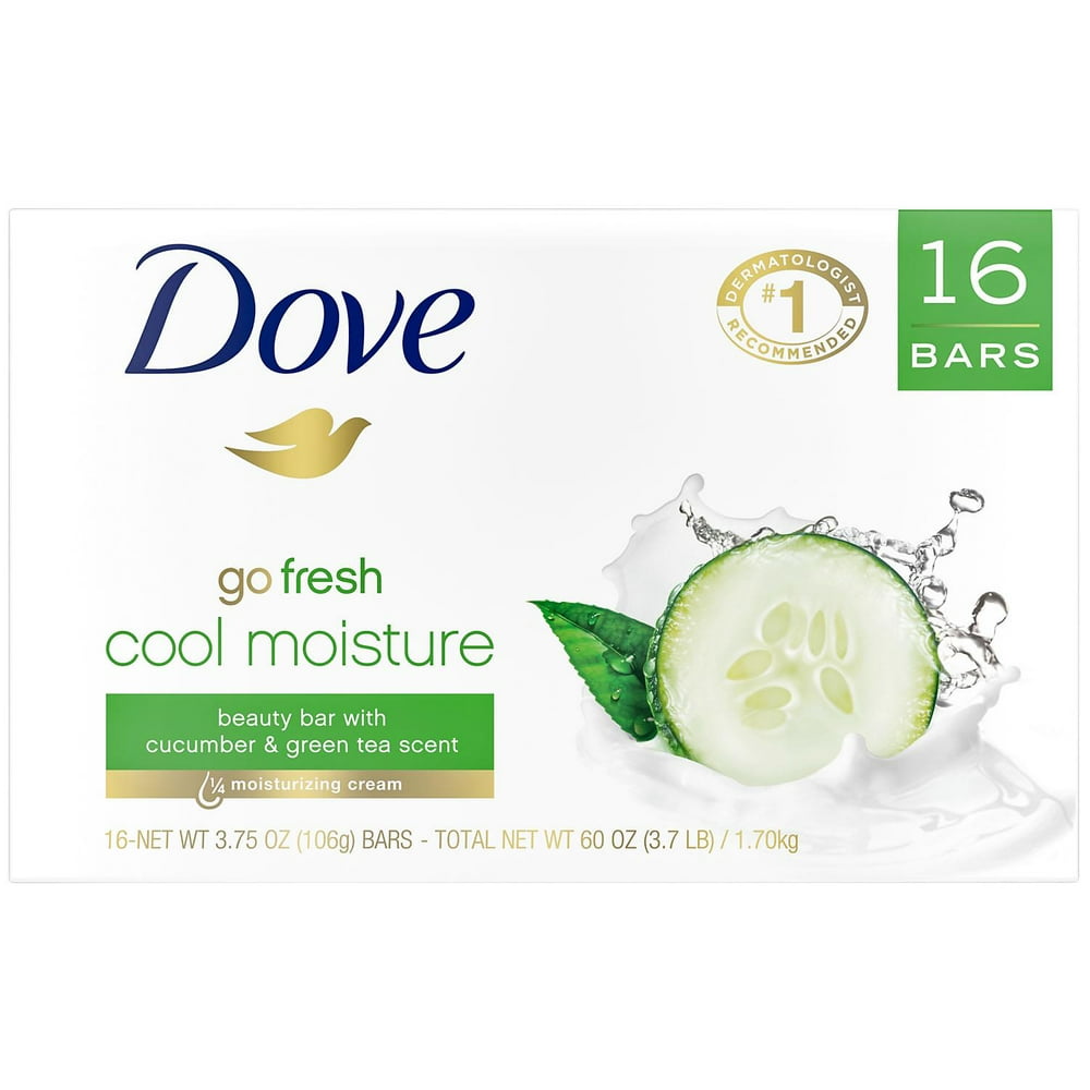 The Dove Go Fresh Cool Moisture Beauty Bar (3.75 oz., 16 ct.) Walmart
