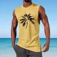 thumbnail image 3 of Tanque Deportivo de Cuello Redondo de la Impresión de la Moda Casual de los Hombres, Blusa de Poliéster sin Mangas para el Uso Diario Casual Al Aire Libre, 3 of 5