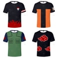 thumbnail image 2 of 2022 Anime Naruto T Shirt for Men 3D Printed Women's Clothing Summer Cool Short Sleeve Children Tee Shirts Unisex Casual TopM Gao Jinjia LED, 2 of 2