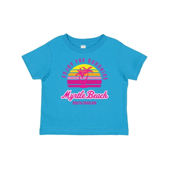 Inktastic Summer Enjoy the Sunshine Myrtle Beach South Carolina Pink Boys or Girls Baby T-Shirt