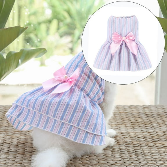 Yoloke Dog Dresses for Small Medium Dogs Puppy Clothes Summer Princess Pet Dresses Girl Female Doggie Tutu Skirt Apparel for Chihuahua Yorkies Pup Cat Outfit