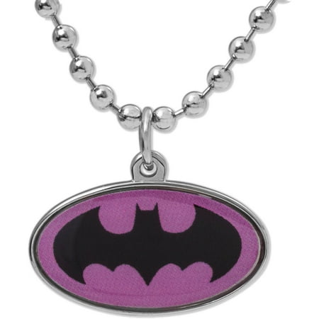 Logo Silver Chain - DC Comics Stainless Steel Batgirl Logo Pendant with Chain