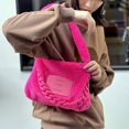 thumbnail image 3 of Bolso Mujer Chic Cadena Y2K Con Cremallera Suave Mujer Invierno Diario Rosa Rojo Rojo, 3 of 5