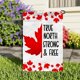 thumbnail image 2 of Banderín Decorativo De Arpillera Con Bandera De Canadá Para Jardín Celebraciones Al Aire Libre Y En El Jardín Con Motivos Patrióticos Eventos Festivos Del 1 De Julio, 2 of 5