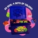 thumbnail image 4 of Big Discoveries Dumpster Dice - Juego de dados familiar de ritmo rápido | Divertido juego de mesa y dados para 4 jugadores con contenedor de basura, 80 dados y pegatinas de grafiti | Perfecto para via, 4 of 7