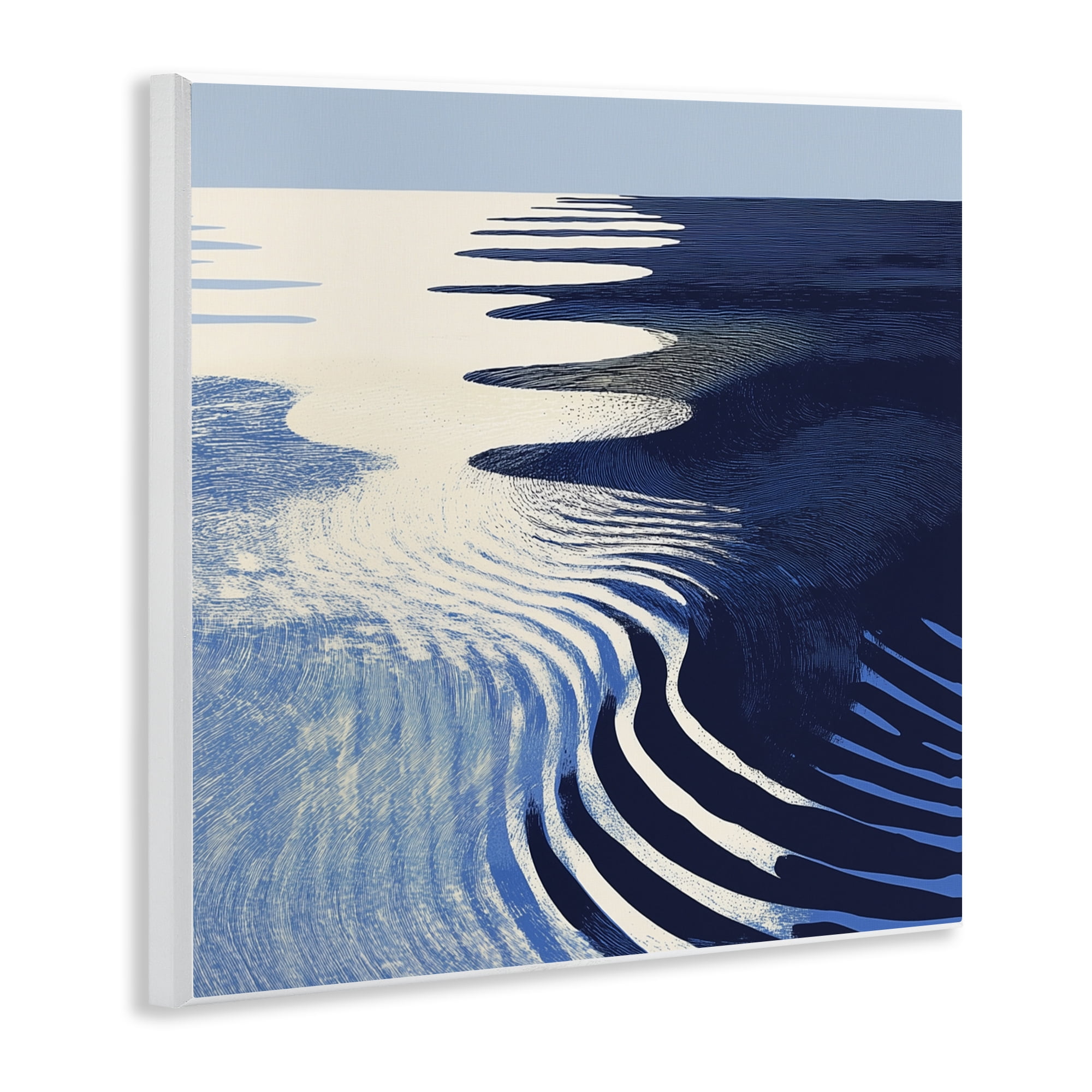 Stupell Industries Abstract Cobalt Ripples Wall Plaque Art, design by Walker Noble
