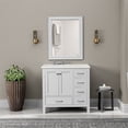 thumbnail image 2 of RoomAndLoft Nantucket 36" Wood Bathroom Vanity in White - Quartz Top & 1 Basin, 2 of 4
