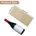 thumbnail image 3 of New Home Word Wine Bags Wine Bottle Gift Bags w/ Drawstrings for Weddings Christmas Home Storage Khaki, 3 of 6