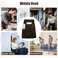 thumbnail image 7 of Unique Bargains Serving Cooking Versatile Waist Apron with Pockets Coffee Color, 7 of 7