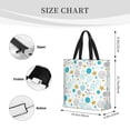 thumbnail image 3 of Easygdp Gold Stars Blue Dots Pattern Bolsa Tote para Mujer, Bolso de Hombro para Trabajo, Playa, Viajes, Compras y Supermercado, 3 of 7