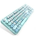 thumbnail image 4 of Mofii Sweet Keyboard Combo Mixed Color 2.4G Wireless Keyboard Set Circular Suspension for PC Laptop Blue, 4 of 7