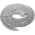 thumbnail image 5 of Gold Chain For Men,13mm Cuban Link Chain 18k Real Gold Plated/platinum White Gold Finish Gift, 5 of 5