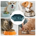thumbnail image 4 of Unique Bargains 1 Pc Convenient Hexagon Dog Bowl for Indoor and Outdoor ABS Blue, 4 of 4