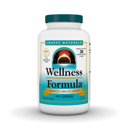 Source Naturals Wellness Formula Bio-Aligned Vitamins & Herbal Defense Advanced Immune Support* - Dietary Supplement & Immunity Booster - 240 Capsules